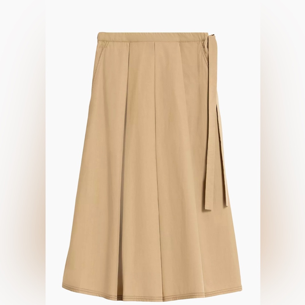 Weekend Max Mara Donata Cotton Poplin Skirt, Beige